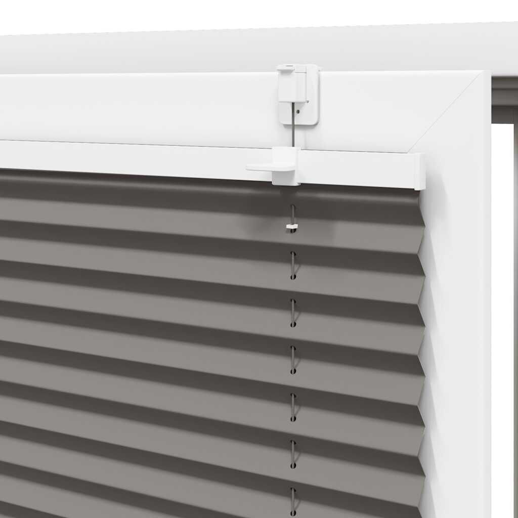 vidaXL Πλισέ περσίδα Ανθρακί 65x200 cm Πλάτος υφάσματος 64,4 cm