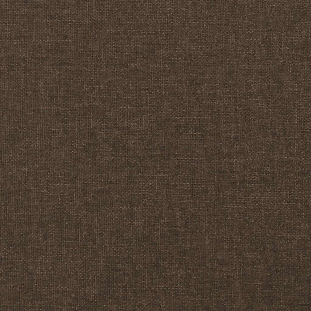 vidaXL Κρεβάτι Boxspring με Στρώμα Σκούρο Καφέ 120x190 εκ Υφασμάτινο