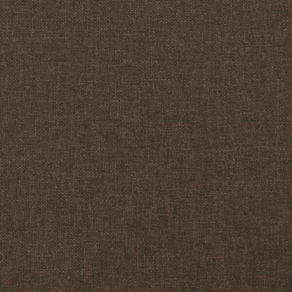 vidaXL Κρεβάτι Boxspring με Στρώμα Σκούρο Καφέ 120x190 εκ Υφασμάτινο