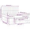 vidaXL &Kappa;&rho;&epsilon;&beta;ά&tau;&iota; Boxspring &mu;&epsilon; &Sigma;&tau;&rho;ώ&mu;&alpha; &Kappa;&rho;&epsilon;&mu; 160x200 &epsilon;&kappa;. &Upsilon;&phi;&alpha;&sigma;&mu;ά&tau;&iota;&nu;&omicron;