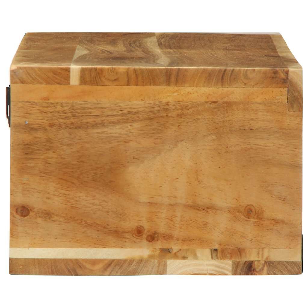 vidaXL Επίτοιχο ντουλάπι τηλεόρασης 80x30x19 cm Μασίφ ξύλο ακακίας