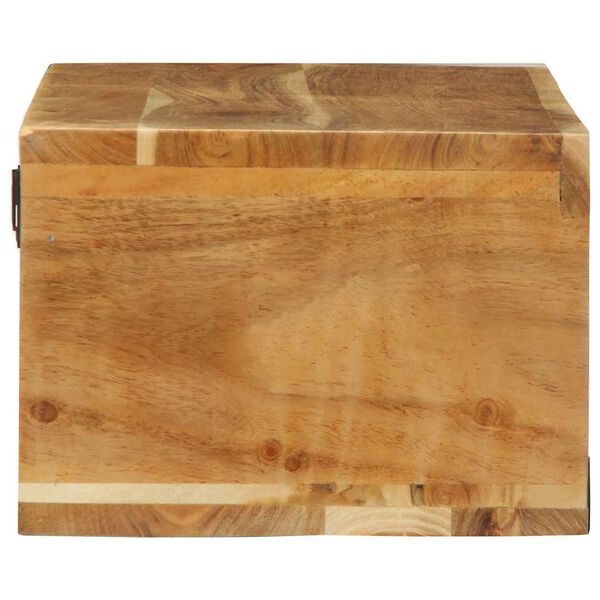 vidaXL Επίτοιχο ντουλάπι τηλεόρασης 80x30x19 cm Μασίφ ξύλο ακακίας