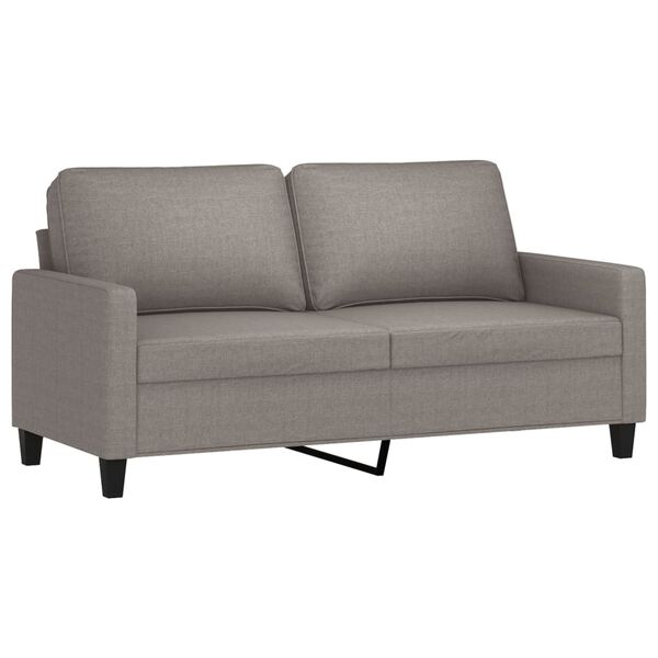 vidaXL Καναπές Διθέσιος Taupe 140 εκ. Υφασμάτινος