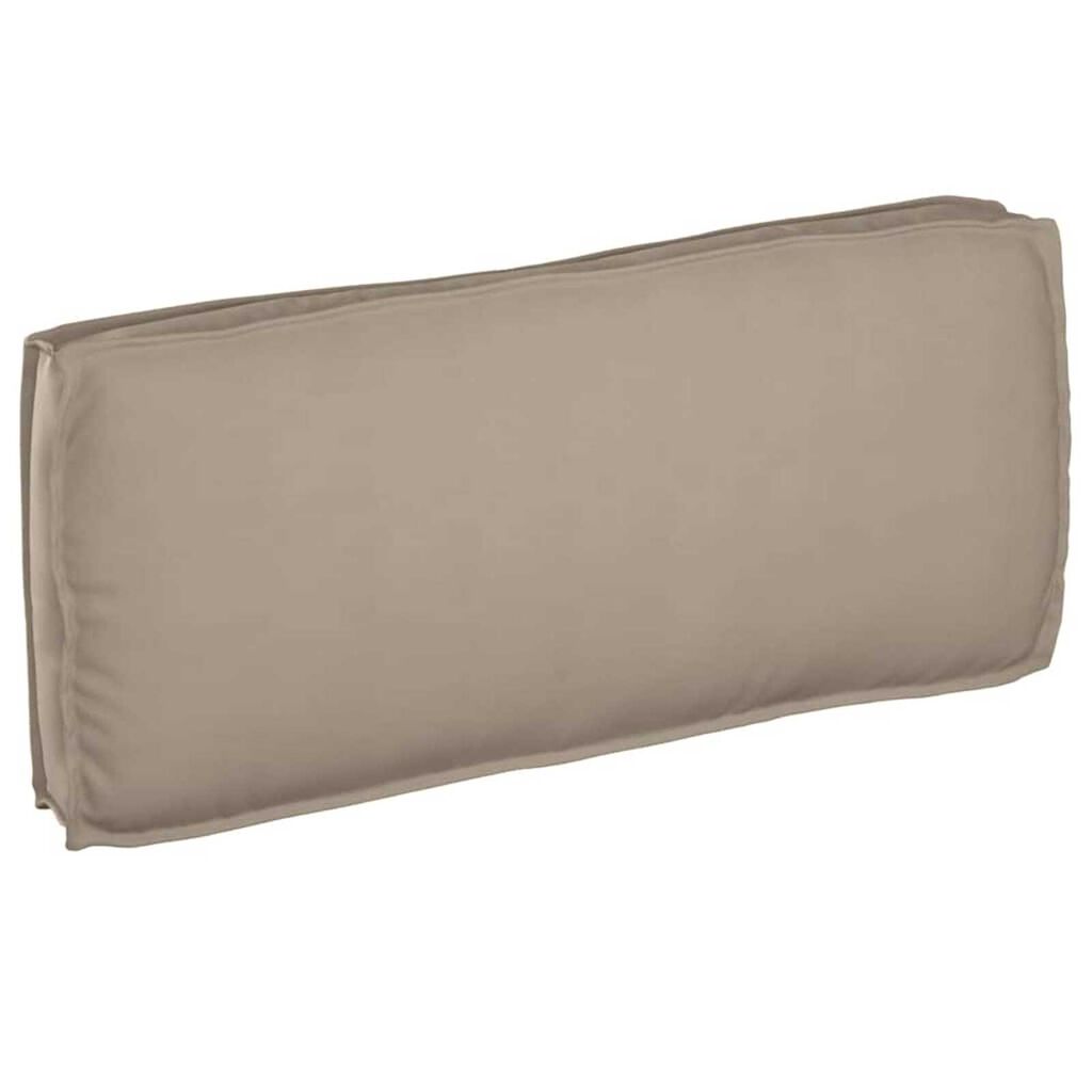 vidaXL Μαξιλάρι παλέτας για κάθισμα / πλάτη Taupe 120 x 50 x 12 εκ.