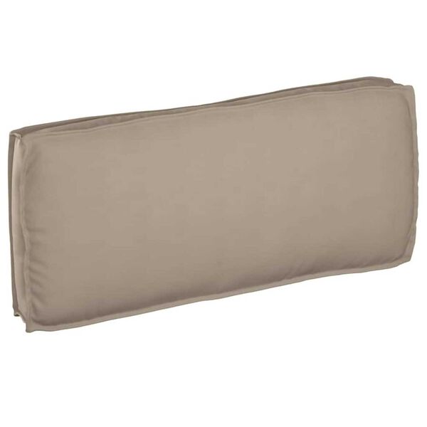 vidaXL Μαξιλάρι παλέτας για κάθισμα / πλάτη Taupe 120 x 50 x 12 εκ.