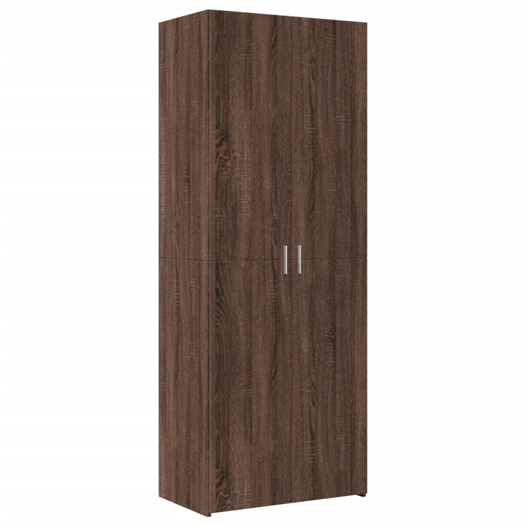 vidaXL Ντουλάπι Καφέ Δρυς 70x42,5x185 εκ. από Επεξεργασμένο Ξύλο