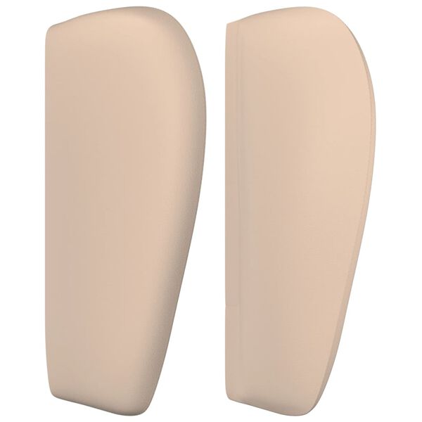 vidaXL Κεφαλάρι με Πτερύγια Καπουτσίνο 147x23x78/88εκ. Συνθετικό Δέρμα