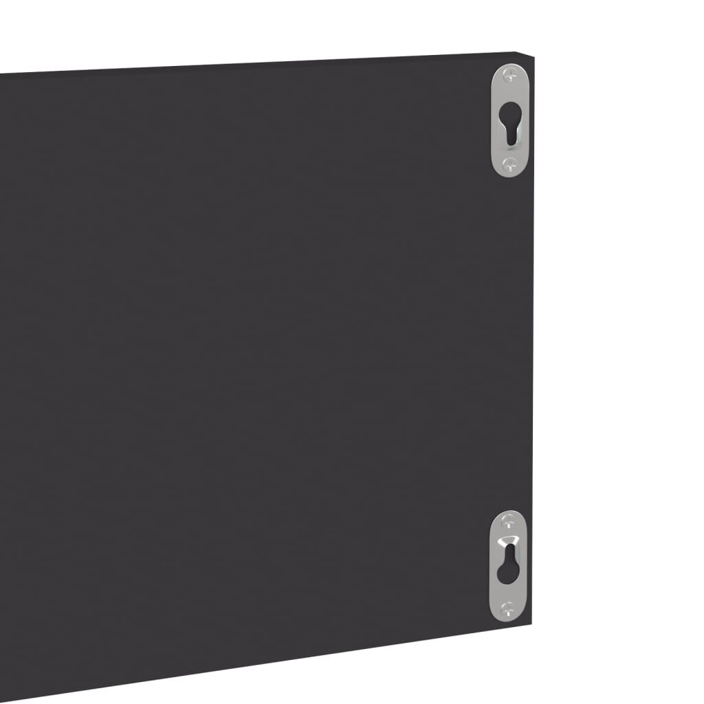 vidaXL Ραφιέρες Τοίχου 4 τεμ. Γκρι 80 x 11,5 x 18 εκ. από Επεξ. Ξύλο