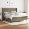 vidaXL &Kappa;&rho;&epsilon;&beta;ά&tau;&iota; Boxspring &mu;&epsilon; &Sigma;&tau;&rho;ώ&mu;&alpha; Taupe 160x200 &epsilon;&kappa;. &Upsilon;&phi;&alpha;&sigma;&mu;ά&tau;&iota;&nu;&omicron;