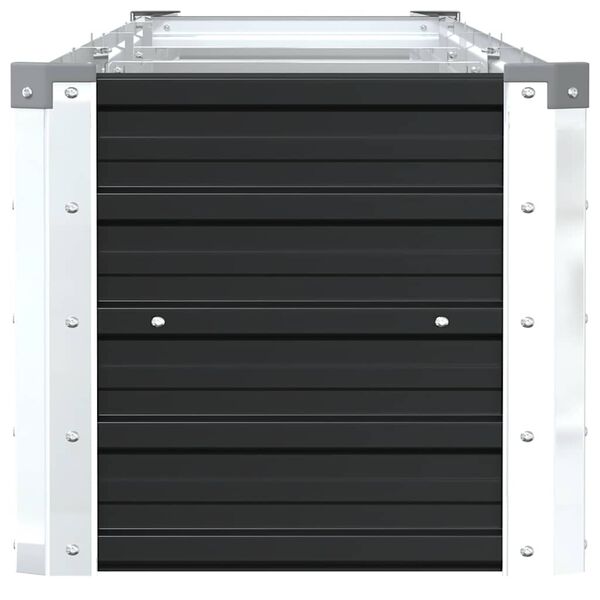 vidaXL Ζαρντινιέρα Υπερυψωμένη Ανθρακί 320x40x45 εκ. Γαλβαν. Χάλυβας