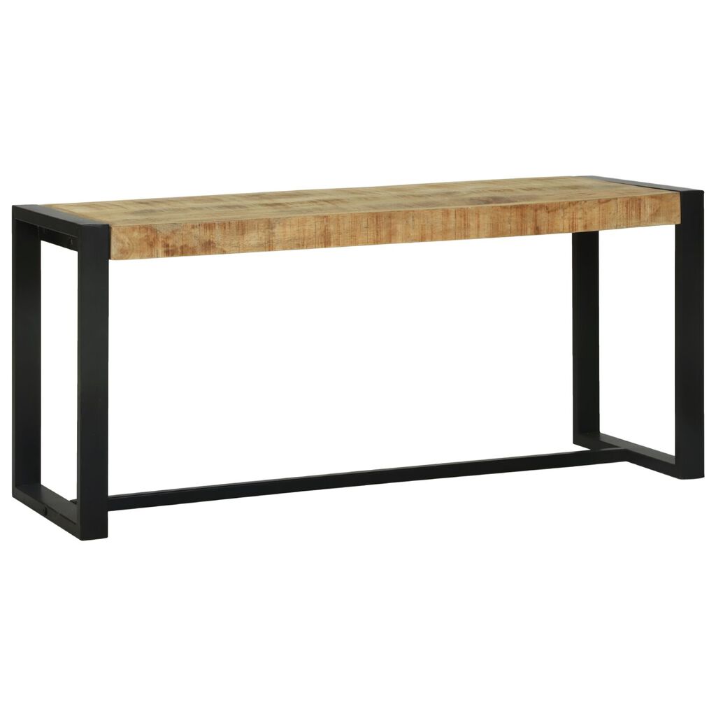 vidaXL Πάγκος Καφέ Μασίφ ξύλο μάνγκο 100 x 35 x 45 εκ. Ανθεκτικός