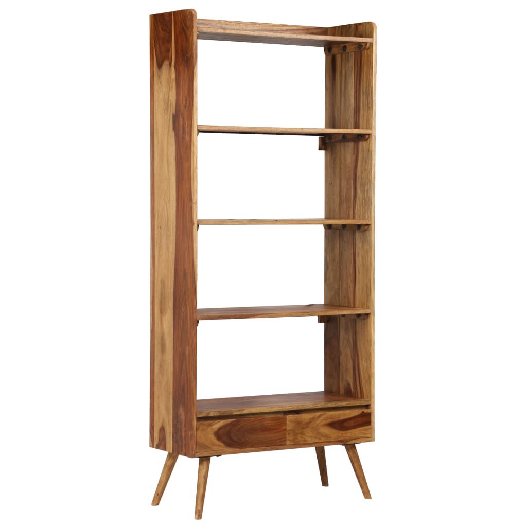 vidaXL Βιβλιοθήκη 75 x 30 x 170 εκ. από Μασίφ Ξύλο Sheesham