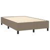vidaXL &Kappa;&rho;&epsilon;&beta;ά&tau;&iota; Boxspring &mu;&epsilon; &Sigma;&tau;&rho;ώ&mu;&alpha; & LED Taupe 120x200 &epsilon;&kappa;. &Upsilon;&phi;&alpha;&sigma;&mu;ά&tau;&iota;&nu;&omicron;