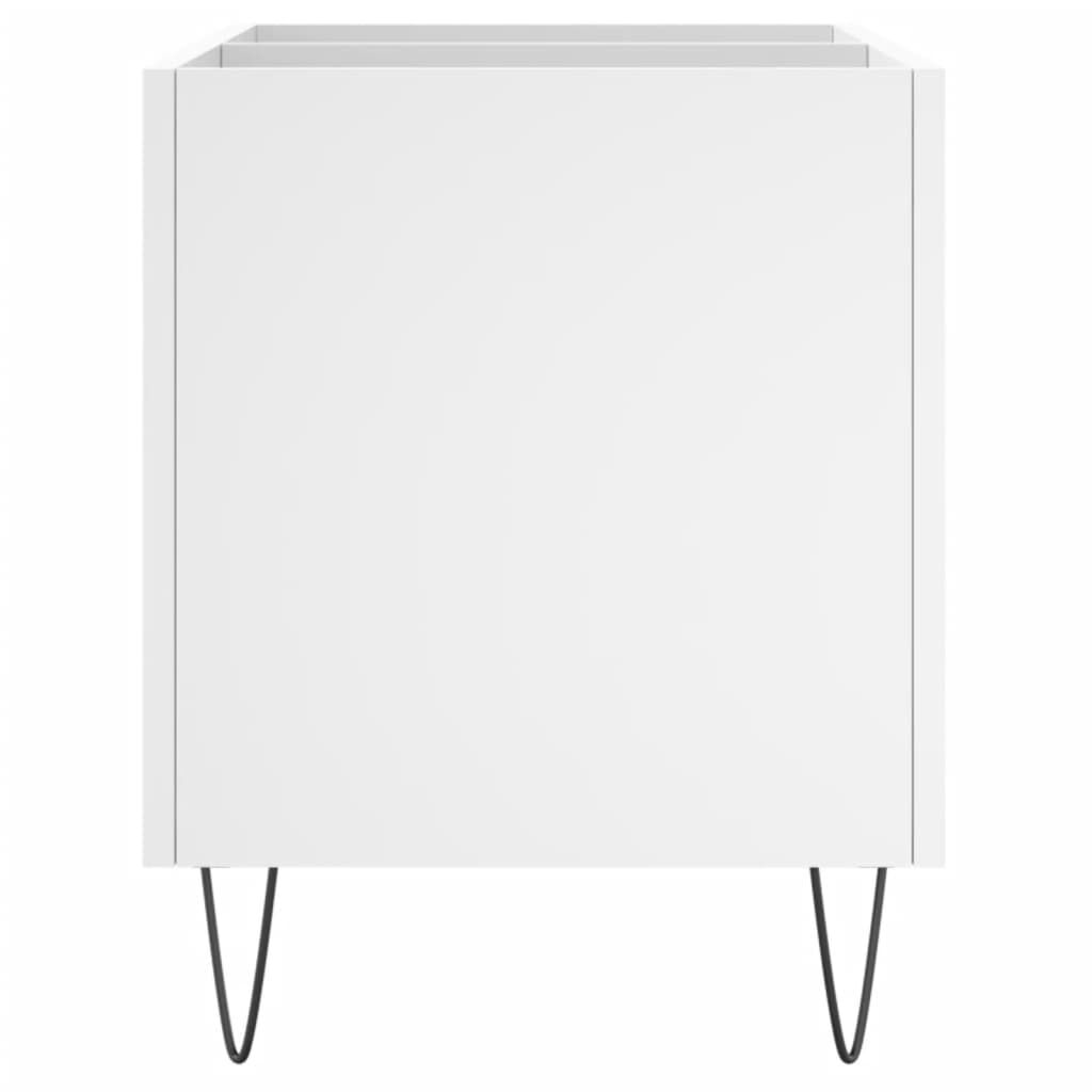 vidaXL Έπιπλο Δίσκων Λευκό 74,5 x 38 x 48 εκ. από Επεξεργασμένο Ξύλο