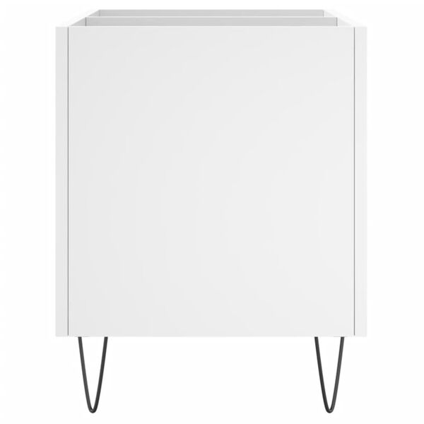 vidaXL Έπιπλο Δίσκων Λευκό 74,5 x 38 x 48 εκ. από Επεξεργασμένο Ξύλο