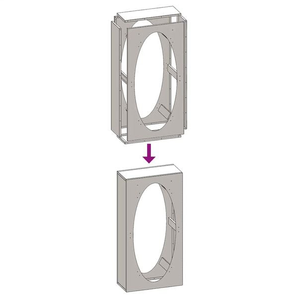 vidaXL Ραφιέρα Καυσόξυλων 50x23x100 εκ. από Ανοξείδωτο ατσάλι