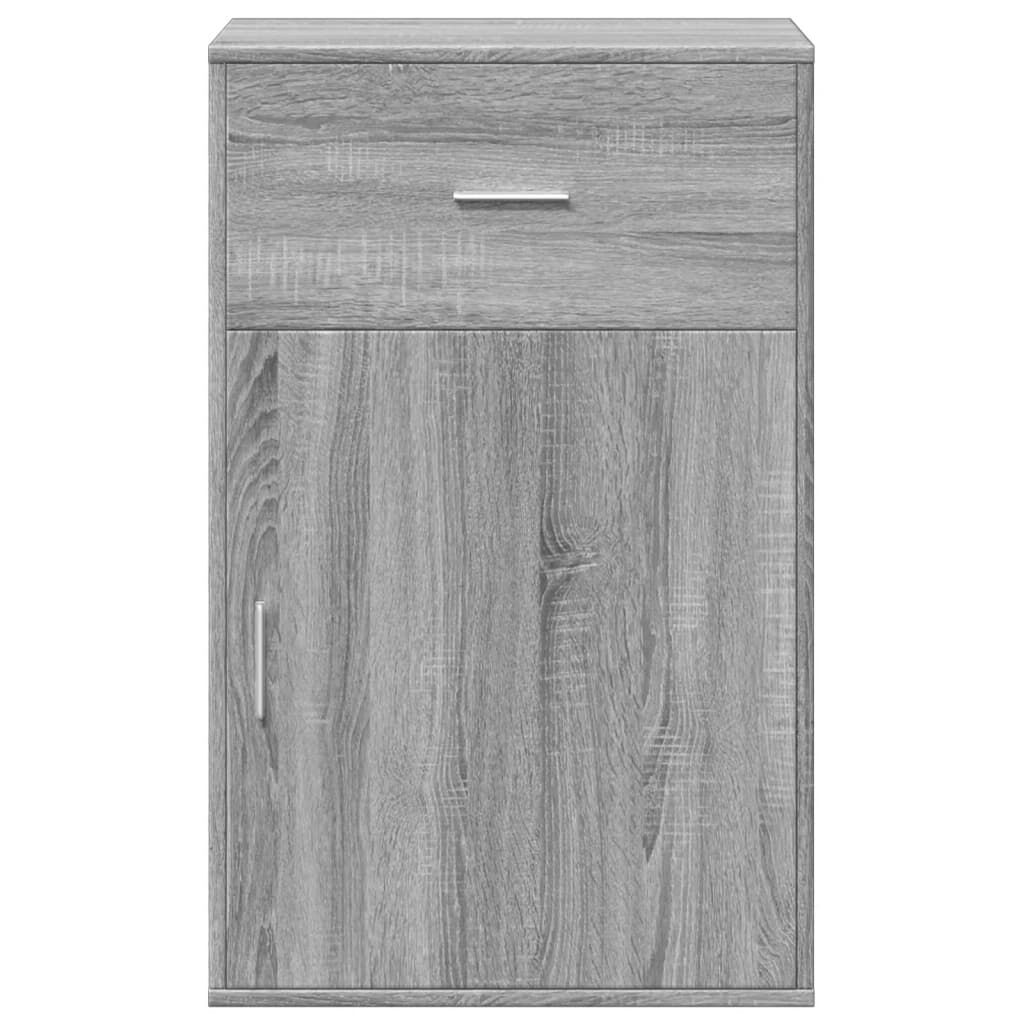 vidaXL Ραφιέρα με Ντουλάπια Γκρι Sonoma 56,5x39x90 εκ. Επεξ. Ξύλο