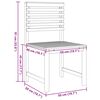 vidaXL Καρέκλα Κήπου 2 pcs Καφέ 50 x 50 x 91 εκ. Μασίφ ξύλο ακακίας