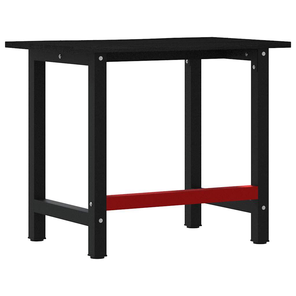 vidaXL Πάγκος Εργασίας Καφέ Σκούρο 100x60x81,5 cm Μασίφ Ξύλο Δρυς