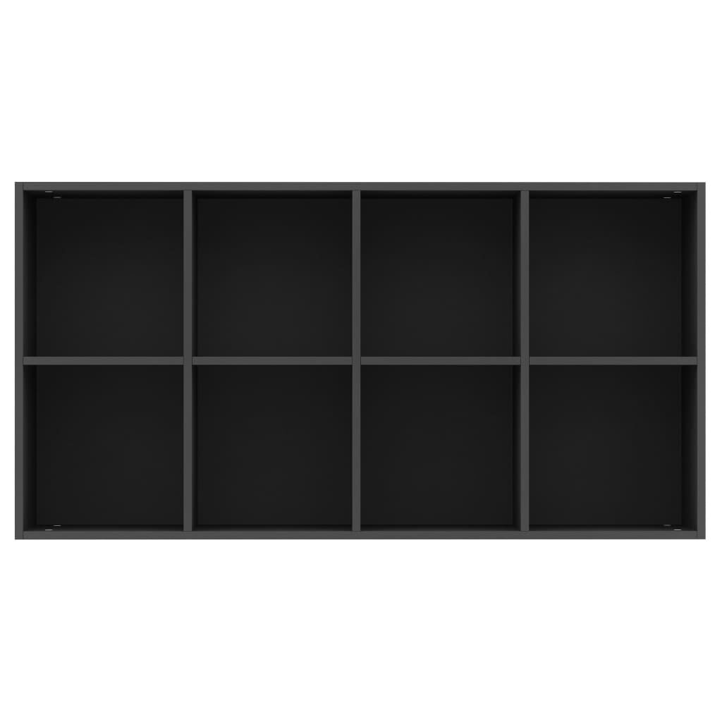 vidaXL Ραφιέρα/Βιβλιοθήκη Μαύρη 66 x 30 x 130 εκ. από Επεξ. Ξύλο