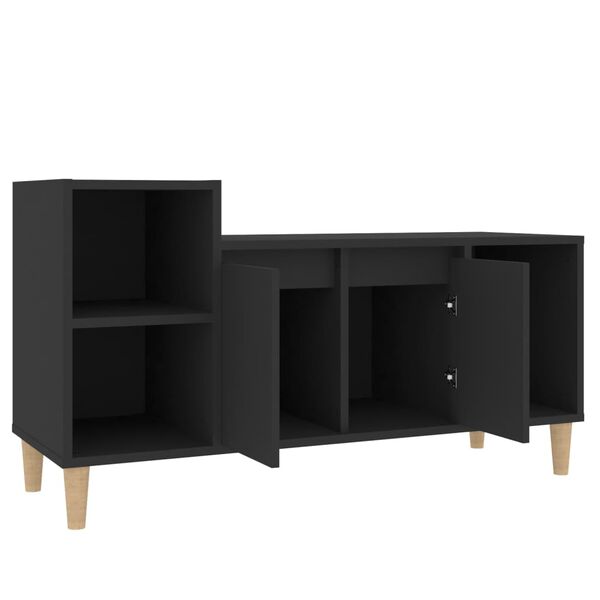 vidaXL Έπιπλο Τηλεόρασης Μαύρο 100x35x55 εκ. Επεξ. Επεξεργασμένο Ξύλο