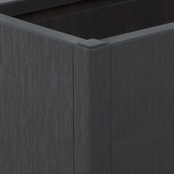 vidaXL Ζαρντινιέρα Κήπου με Καφασωτό Σκ. Γκρι 80 x 36 x 140 εκ. από PP