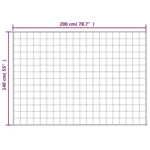 vidaXL Κουβέρτα Βαρύτητας Μπλε 140 x 200 εκ. 6 κ. Υφασμάτινη