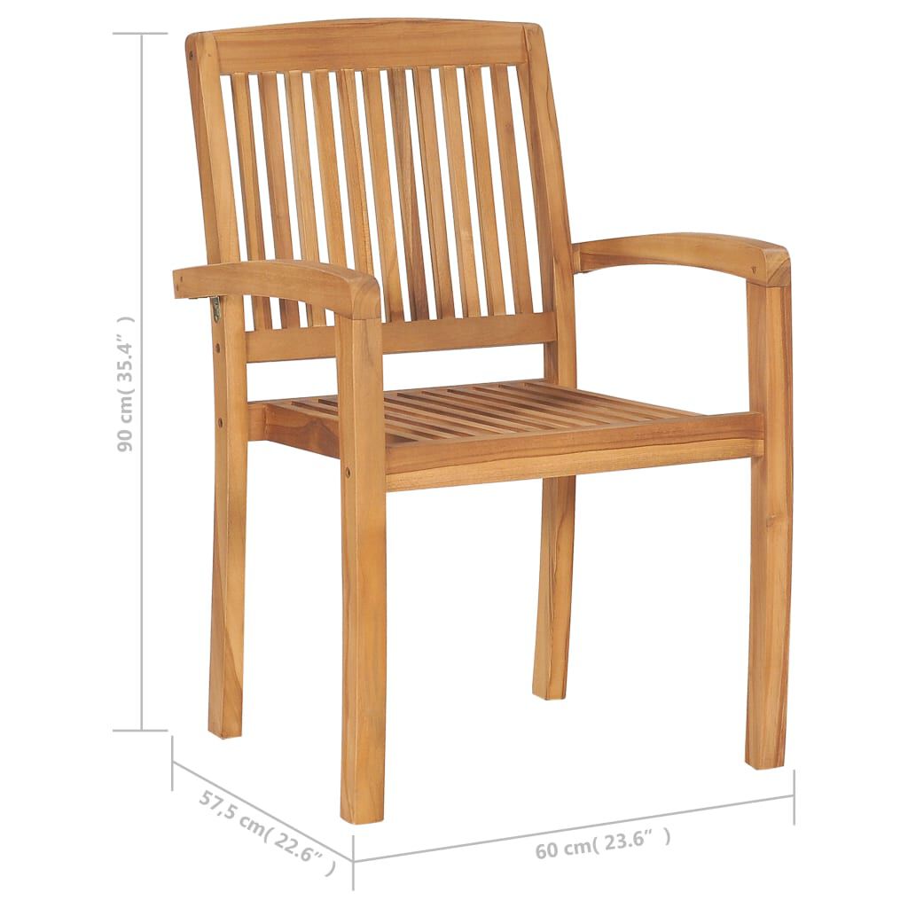 vidaXL Καρέκλες Κήπου 2 τεμ. από Μασίφ Ξύλο Teak με Taupe Μαξιλάρια