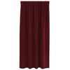 vidaXL Κουρτίνες με κουρτίνες 2 pcs Μπορντό 140 x 175 cm Βελούδο