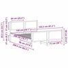 vidaXL Σκελετός Κρεβατιού με κεφαλάρι Μαύρο 150 x 200 cm ύφασμα
