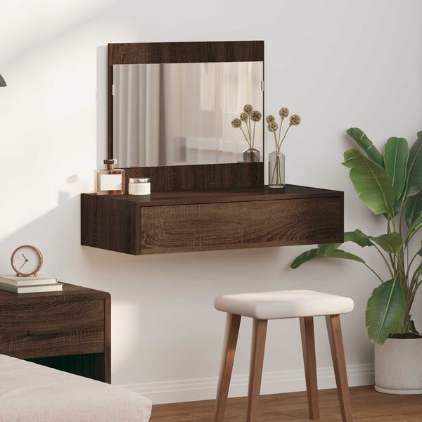 vidaXL Τραπέζι περιποίησης Καφέ 83 x 40 x 70 εκ Επεξεργασμένο ξύλο