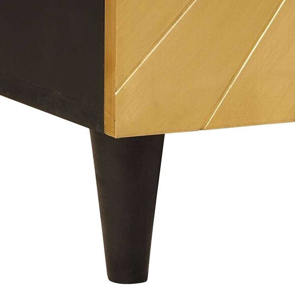 vidaXL Πλαϊνό γραφείο 3 pcs Μαύρο και Χρυσό 60 x 33 x 75 cm