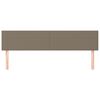 vidaXL Κεφαλάρια Κρεβατιού 2 τεμ. Taupe 100x5x78/88 εκ. Υφασμάτινο