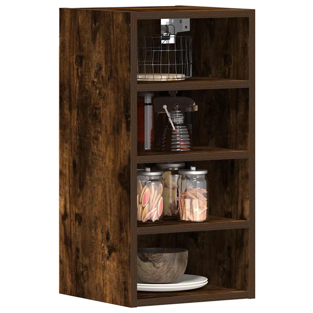 vidaXL κρεμαστό ντουλάπι Riga καπνιστή δρυς 30x29,5x60 cm