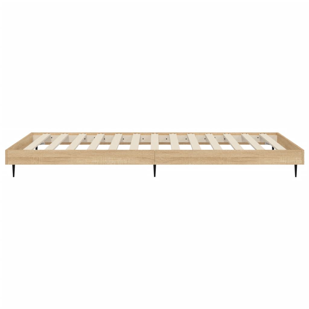 vidaXL Πλαίσιο Κρεβ. Χωρ. Στρώμα Sonoma Δρυς 90 x 190 εκ. Επεξ. Ξύλο