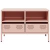 vidaXL Έπιπλο Τηλεόρασης Ροζ 68 x 39 x 43,5 εκ. Χάλυβας Ψυχρής Έλασης