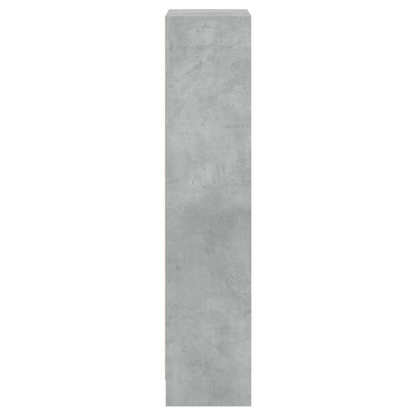 vidaXL Βιβλιοθήκη με 3 Ράφια Γκρι Σκυροδ. 40x24x109 εκ. Επεξεργ. Ξύλο