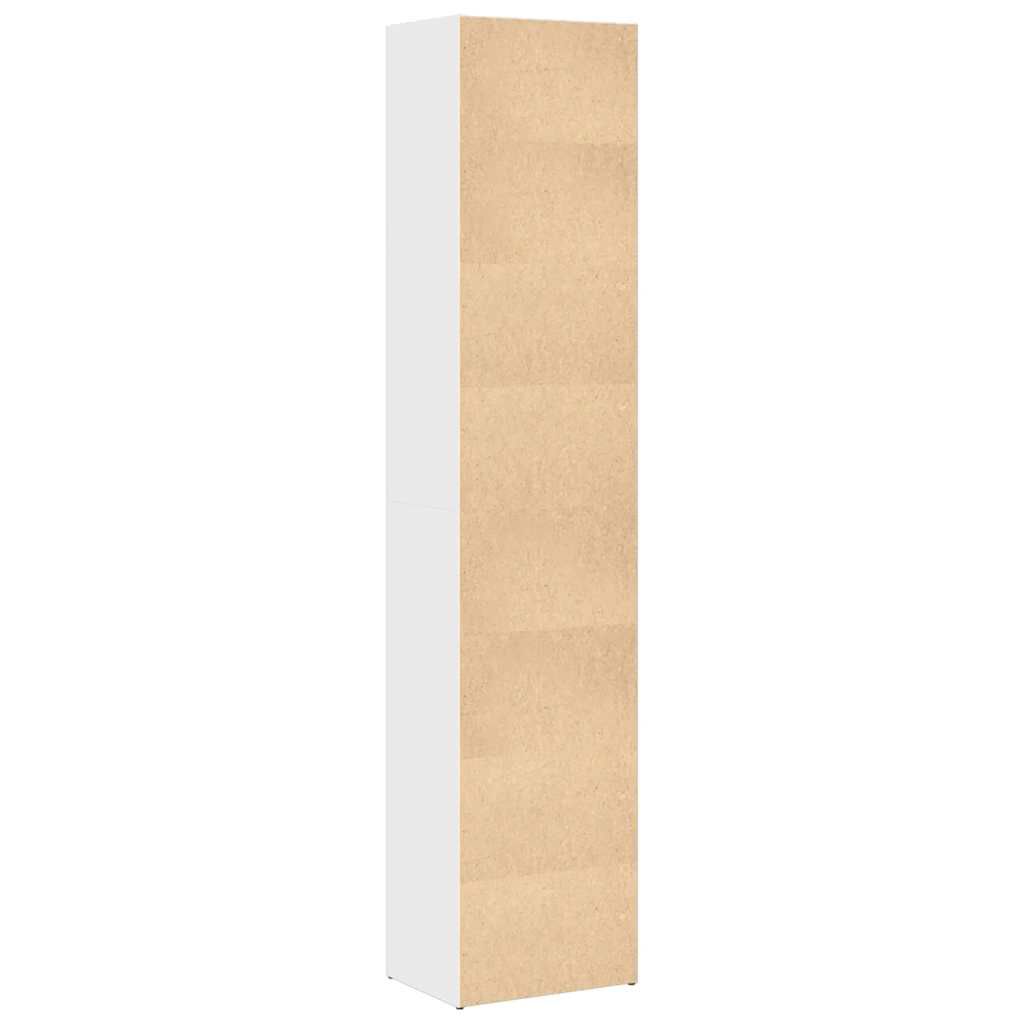 vidaXL Βιβλιοθήκη Γυαλιστερό Λευκό 40 x 30 x 189 εκ. από Επεξ.Ξύλο