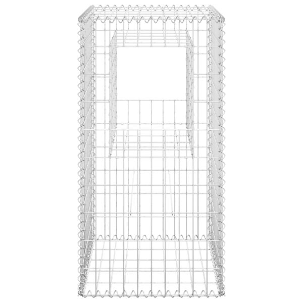 vidaXL Συρματοκιβώτια Στύλοι 2 τεμ. 50 x 50 x 100 εκ. Σιδερένιοι