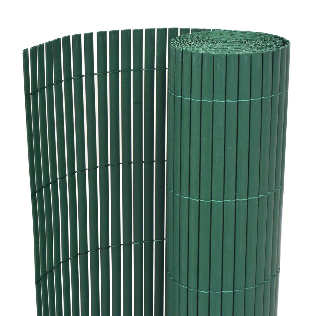 vidaXL Κήπος Φράκτης Διπλής Όψης Πράσινο 1,5x3 μ PVC