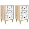 vidaXL &Kappa;&omicron;&mu;&omicron;&delta;ί&nu;&omicron; HANAU 2 &tau;&mu;&chi;. Sonoma &Delta;&rho;&upsilon;&sigmaf; 36 x 33 x 60 &epsilon;&kappa;