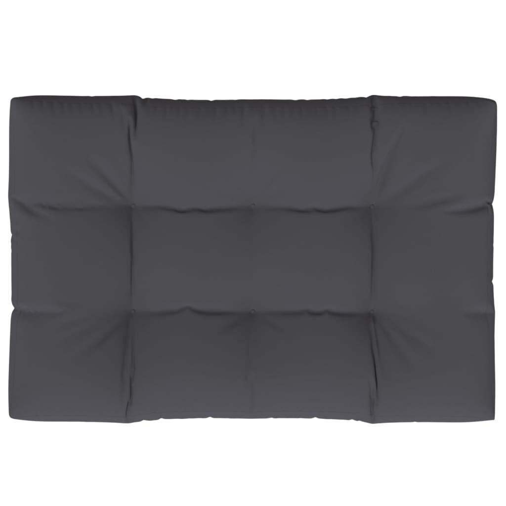 vidaXL Μαξιλάρι Παλέτας Ανθρακί 120 x 80 x 12 εκ. Υφασμάτινο