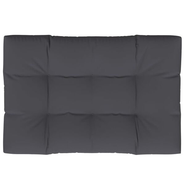 vidaXL Μαξιλάρι Παλέτας Ανθρακί 120 x 80 x 12 εκ. Υφασμάτινο