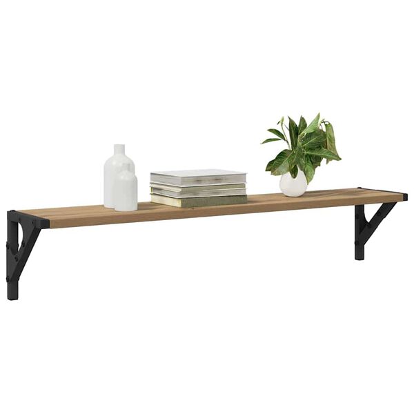 vidaXL Ράφια Τοίχου με ράφι 2 pcs Artisan Oak 80 x 15 x 15,5 cm