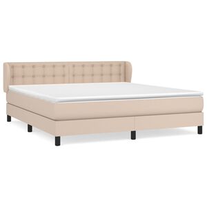 vidaXL &Kappa;&rho;&epsilon;&beta;ά&tau;&iota; Boxspring &mu;&epsilon; &Sigma;&tau;&rho;ώ&mu;&alpha; &Kappa;&alpha;&pi;&omicron;&upsilon;&tau;&sigma;ί&nu;&omicron; 160x200&epsilon;&kappa;.&alpha;&pi;ό &Sigma;&upsilon;&nu;&theta;.&Delta;έ&rho;&mu;&alpha;