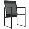 vidaXL Καρέκλες Κήπου 4 pcs Μαύρο και Ανθρακί 50.5 x 59 x 81.5 εκ.