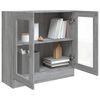 vidaXL Βιτρίνα Γκρι Sonoma 82,5x30,5x80εκ. από Επεξεργασμένο Ξύλο