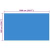 vidaXL Κάλυμμα Πισίνας Ορθογώνιο Μπλε 1000x600 εκ. από Πολυαιθυλένιο
