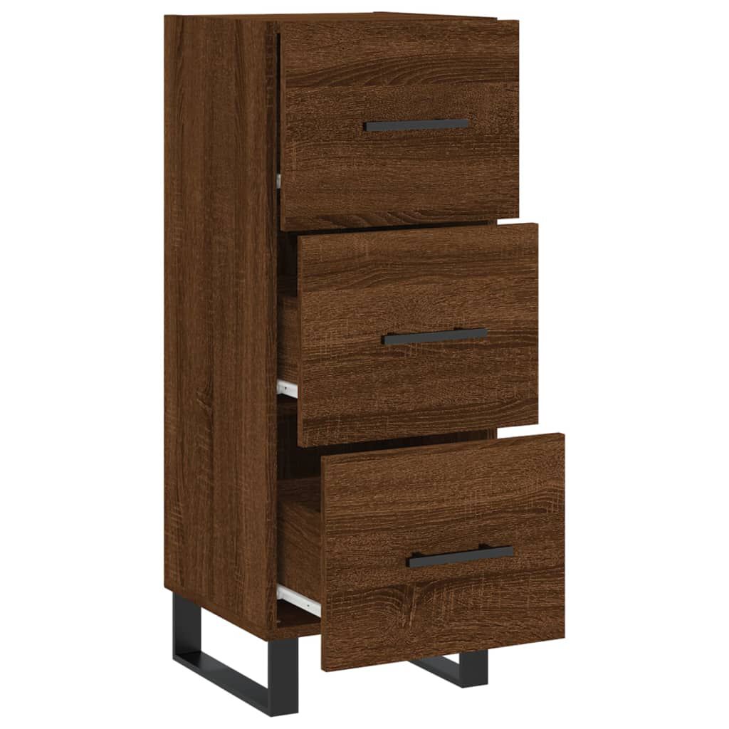 vidaXL Ντουλάπι Καφέ Δρυς 34,5 x 34 x 90 εκ. Επεξεργασμένο Ξύλο