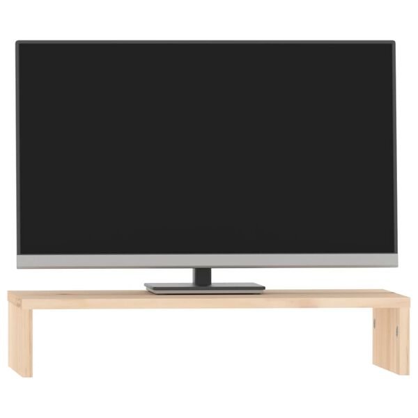vidaXL Βάση Οθόνης 50 x 27 x 10 εκ. από Μασίφ Ξύλο Πεύκου